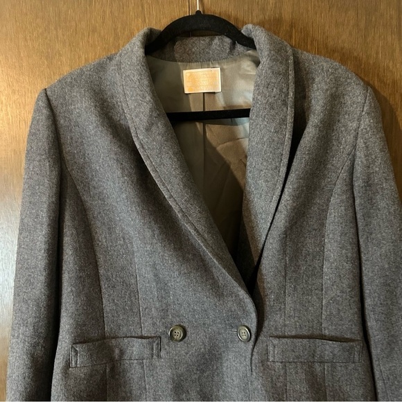 Vintage Pendleton Virgin Wool Gray Jacket Blazer Academia Nerd Core USA Sz S - Picture 3 of 10